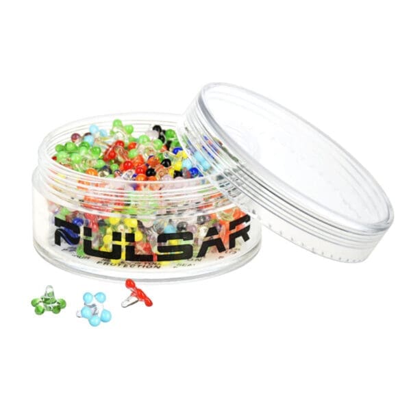 Pulsar Glass Daisy Screens | Small | Assorted | 200 Piece Jar | BluntPark.com