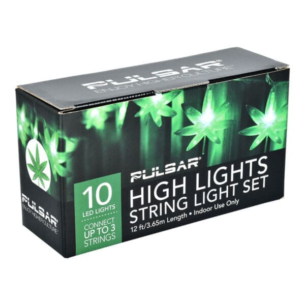 Pulsar High Lights Hemp Leaf LED String Light Set | BluntPark.com