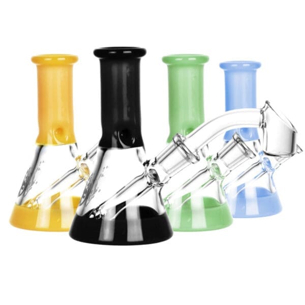 Pulsar Mini Bi-Color Beaker 45D Rig | 3.5" | 10mm Female | Colors Vary | BluntPark.com