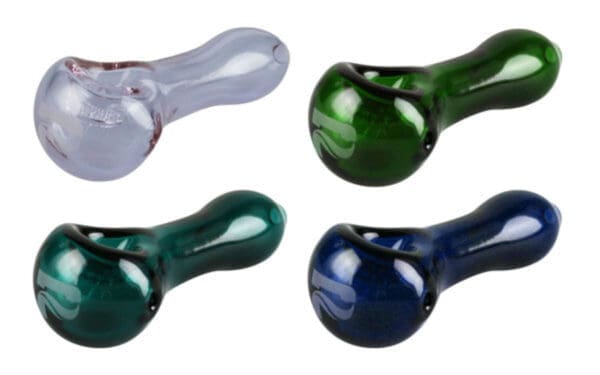 Pulsar Spoon Pipe Built-In Honeycomb Screen | 4" | Colors Vary | BluntPark.com