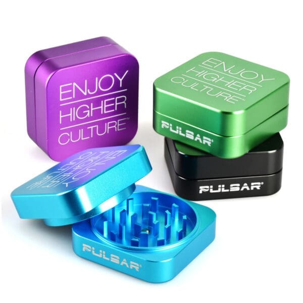 Pulsar Square 2pc Grinder | 2pc | 2.2" | BluntPark.com