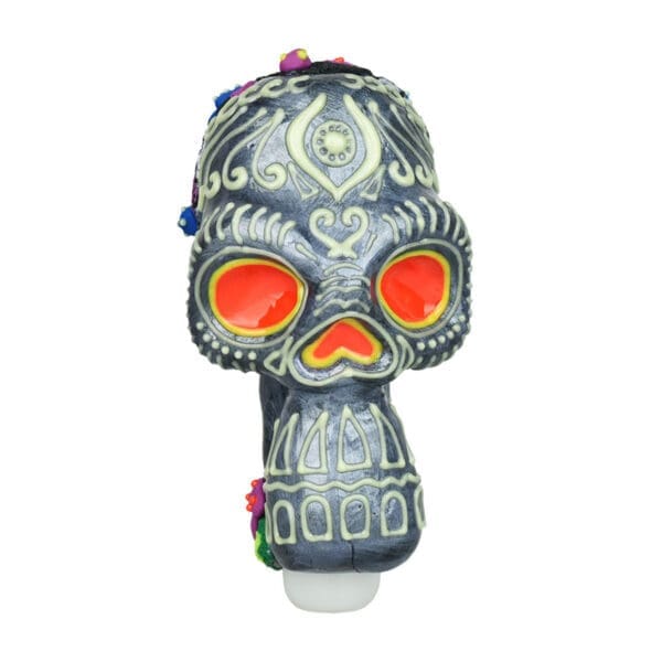Pulsar Voodoo Skull Spoon Pipe | 5.5" | BluntPark.com