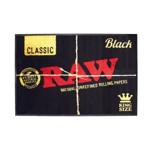 RAW Black Door Mat | BluntPark.com