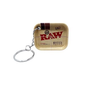 RAW Tiny Rolling Tray Keychain | 1.8" x 1.5" | BluntPark.com