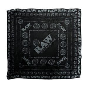 RAW Ultra Soft Vegan Fashion Scarf | Black | 46" x 46" | BluntPark.com