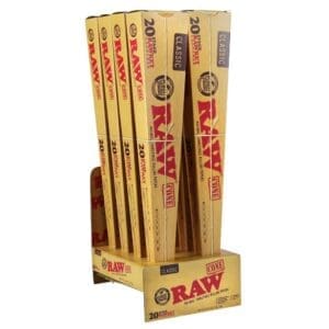 RAW Classic 20 Stage RAWket Launcher Pre-Rolled Cones | BluntPark.com