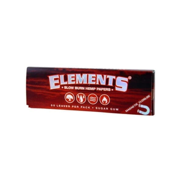 Elements Red Slow Burn Hemp Rolling Papers | BluntPark.com