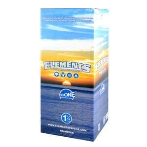 Elements Rice Pre-Rolled Cones Bulk Box | 1 1/4 | BluntPark.com