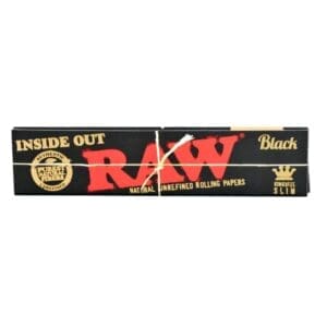 RAW Black Inside Out Rolling Papers | Kingsize Slim | BluntPark.com