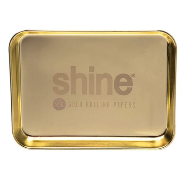 Shine Gold Rolling Tray | BluntPark.com