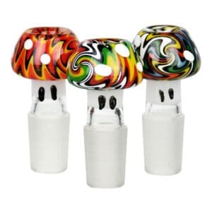 Multi-color Swirl Mushroom Herb Slide | BluntPark.com