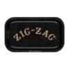 Zig-Zag Small Metal Rolling Tray | Black | BluntPark.com