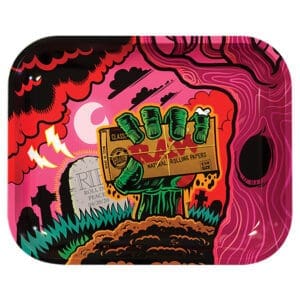 RAW Zombie Large Metal Rolling Tray | BluntPark.com