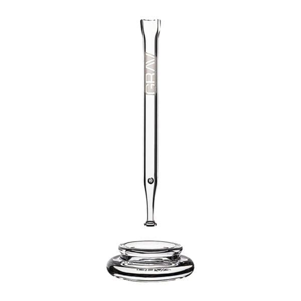 GRAV Quartz Vapor Straw w/ Dab Dish | 6.25" | BluntPark.com