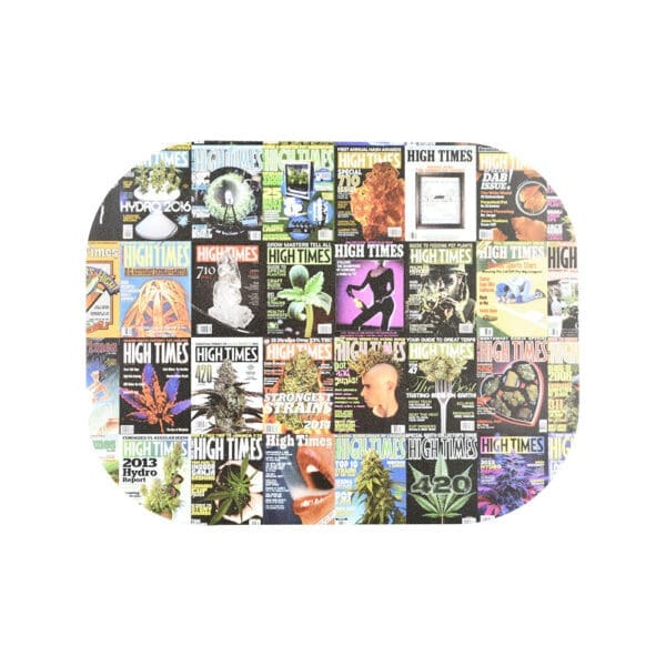 High Times x Pulsar Mini Metal Rolling Tray w/ Lid - Covers Collage / 7"x5.5" - Image 3