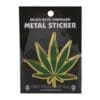 Hemp Leaf Metal Sticker | BluntPark.com