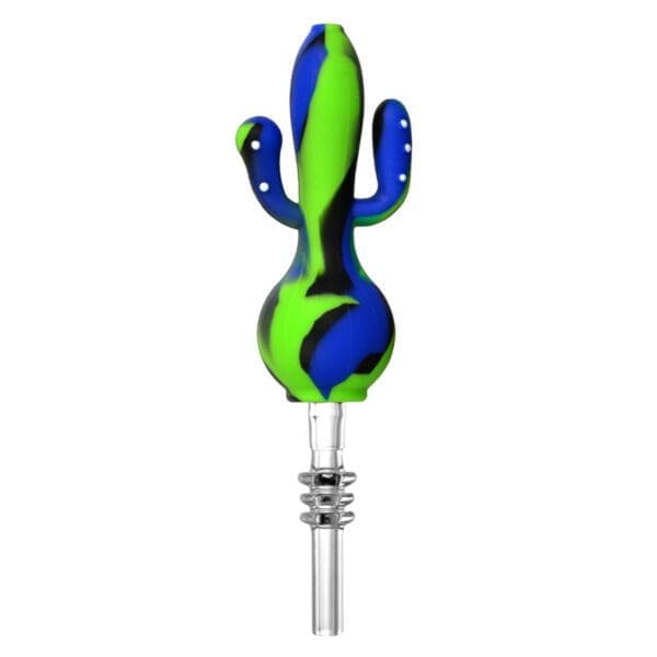 Cactus Silicone Dab Straw | 5.8" | Colors Vary - Image 3