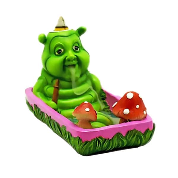 Smoking Caterpillar Backflow Incense Burner | 5.7"