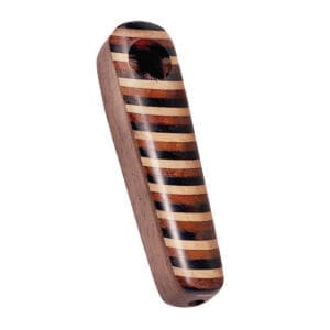 Striped Oblong Wood Pipe | 3.5" | Styles Vary | BluntPark.com