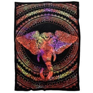 ThreadHeads Mystic Elephant Multicolor Tapestry | BluntPark.com