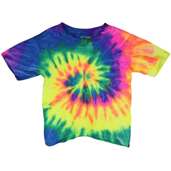 Tie-Dye T-Shirt | Neon Rainbow | Toddler | BluntPark.com