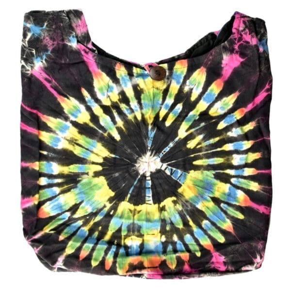 ThreadHeads Tie-Dye Cotton Sling Bag | 14"x14" | Colors Vary | BluntPark.com