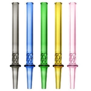 Vortex Twist Dab Straws | 6" | Assorted Colors | 10pc Bundle | BluntPark.com