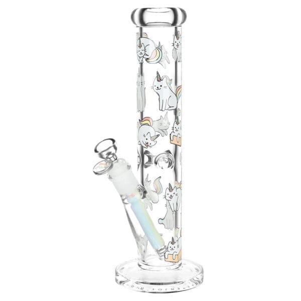 Pulsar Caticorn Design Series Straight Tube Water Pipe | 12" | 14mm F - Image 2