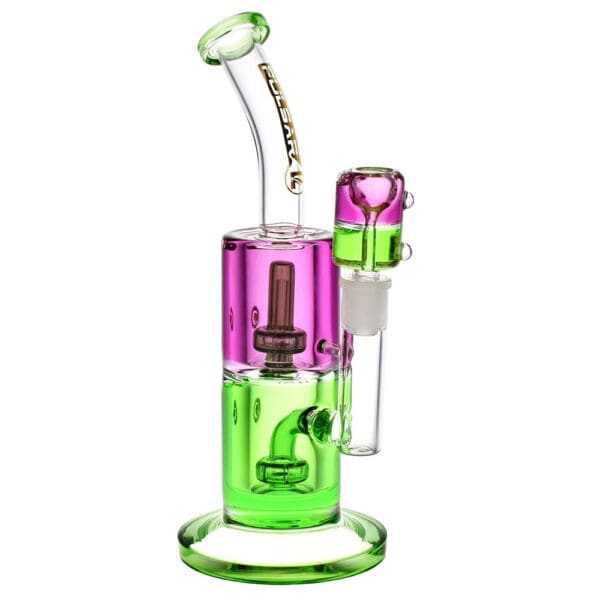 Pulsar Bicolor Glycerin Chugger Water Pipe | 9.75" | 14mm F - Image 3