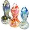 Warped Desires Flat Neck Glass Hand Pipe | 3.25" | Colors Vary | BluntPark.com
