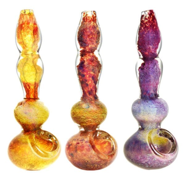 Warped Desires Fritted Deco Glass Hand Pipe | 5" | Colors Vary | BluntPark.com