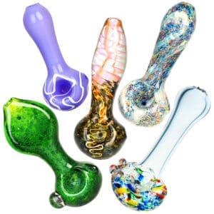 Worked Style Spoon Pipe | 3.5" | Assorted | 40 Piece Bundle | BluntPark.com