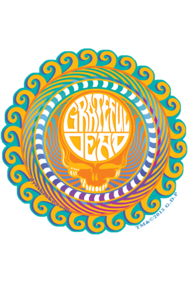 Grateful Dead Orange Sunshine SYF Sticker 5.5" | BluntPark.com