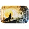 Pulsar Metal Rolling Tray | 11" x 7" | Glow Howl at the Clouds | BluntPark.com