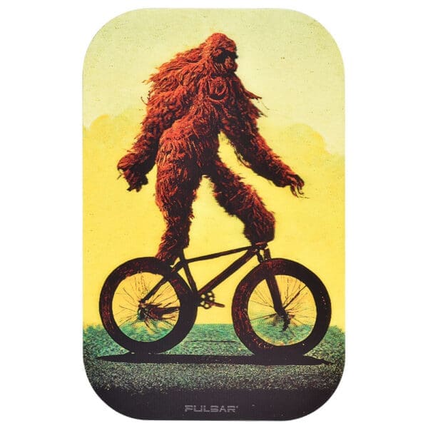 Pulsar Magnetic Rolling Tray Lid | 11" x 7" | Bigfoot Stole My Bike 3D | BluntPark.com