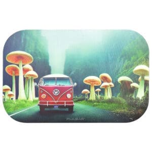 Pulsar Magnetic Rolling Tray Lid | 11" x 7" | Camper Van Shroom Trip 3D | BluntPark.com