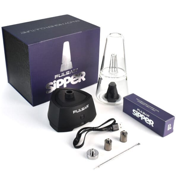 Pulsar Sipper Wax & 510 Cartridge Vaporizer Bubbler - Image 2