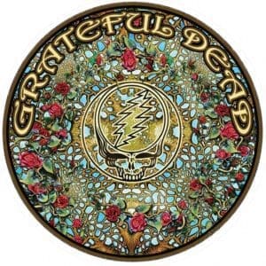 Grateful Dead Woodcut Mandala Sticker 4.5” | BluntPark.com
