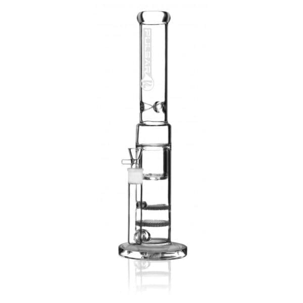 Pulsar Double Honeycomb Perc Bong | BluntPark.com