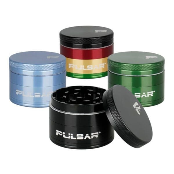 Pulsar Solid Top Aluminum Grinder - 4pc / 2"