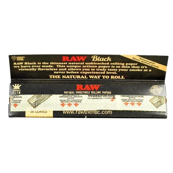 Raw Black Classic Rolling Papers - Image 2