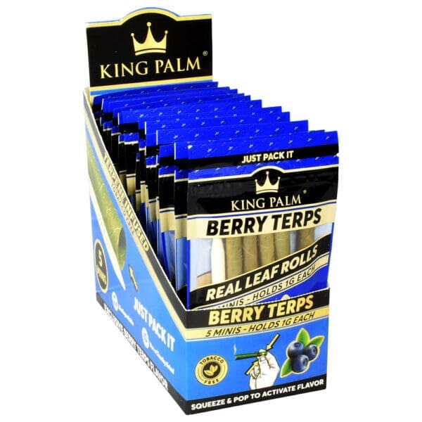 King Palm Wrap Pouches - 5pk / Mini - 15pc Display - Image 3