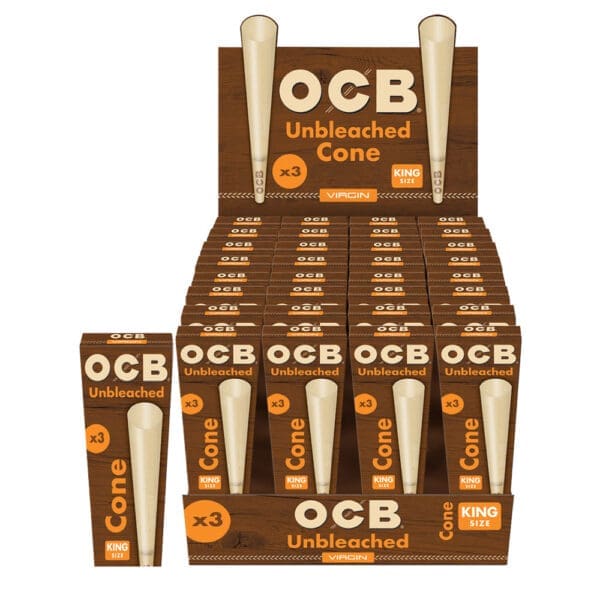 OCB Unbleached Cones - 32pc Display