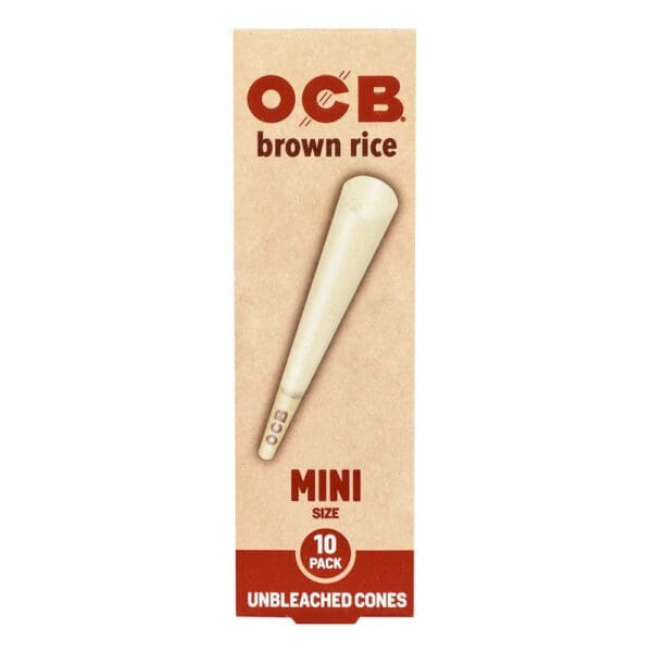 OCB Brown Rice Unbleached Cones | 24pc Display - Image 4