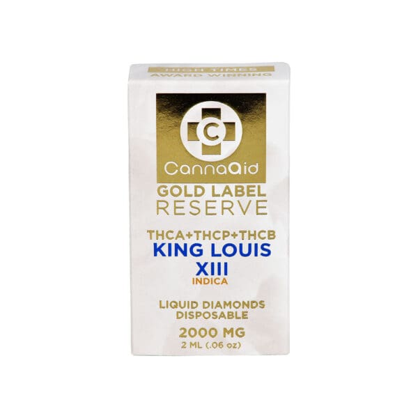 CannaAid Gold Label Reserve THCA Blend Disposable Vape | 2mL | 5pc Display - Image 5