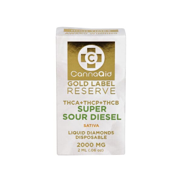 CannaAid Gold Label Reserve THCA Blend Disposable Vape | 2mL | 5pc Display - Image 7