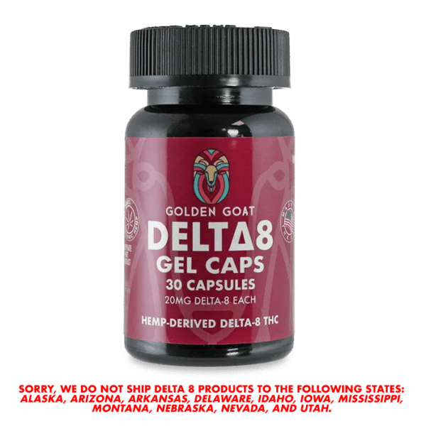 Delta-8 Gel Capsules, 600mg, 30ct