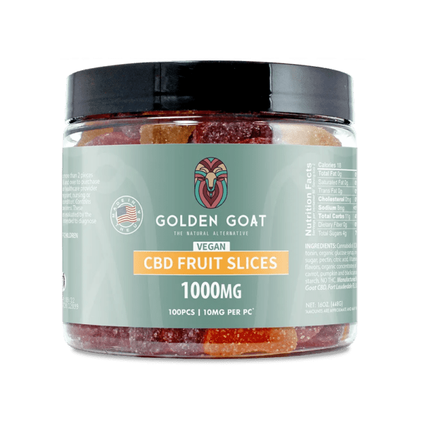 CBD Vegan Gummies 1000MG - Fruit Slices - Image 2