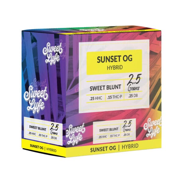 Sweet Blunt D8, HHC, THC-P - Sunset OG (Hybrid) - Image 4