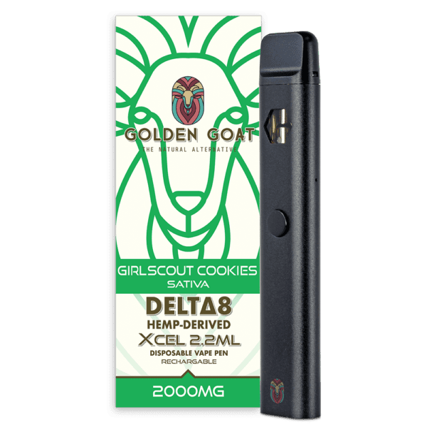 Delta-8 THC Vape Device, 2000mg, Rechargeable/Disposable - Girl Scout Cookies - Image 2